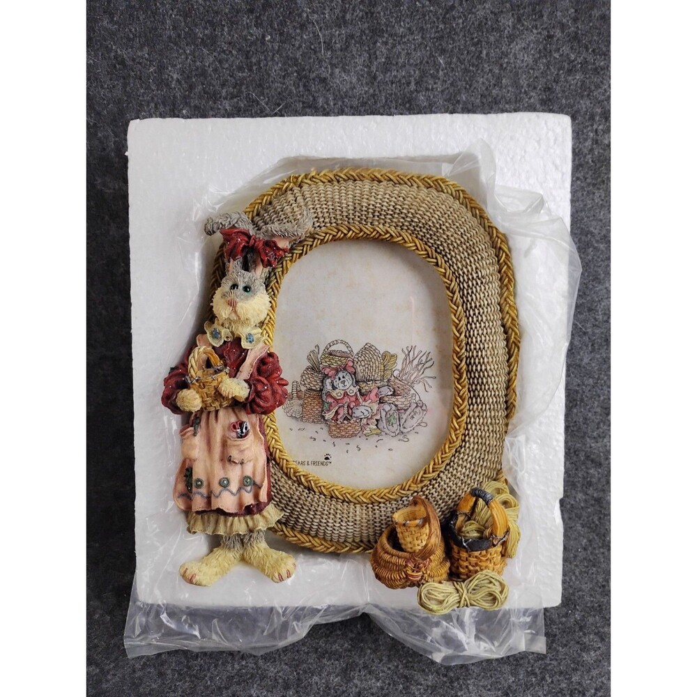 Boyds Bear Folkstones Wendy Willowhare Bunny Rabbit Picture Frame Tisket Tasket